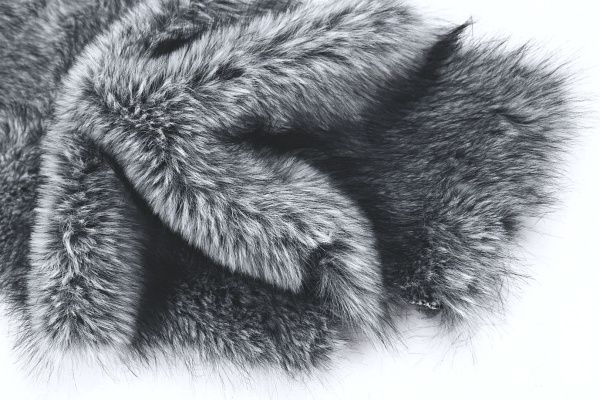 Искусственный мех "Чернобурка"/серый AP5102010/D#1207-41801/C#Black