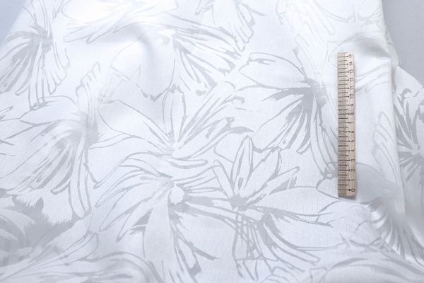 Органза жаккард/белый 4058-25-PY/C#1 (4059) Органза жаккард/белый 4058-25-PY/C#1 (4059)