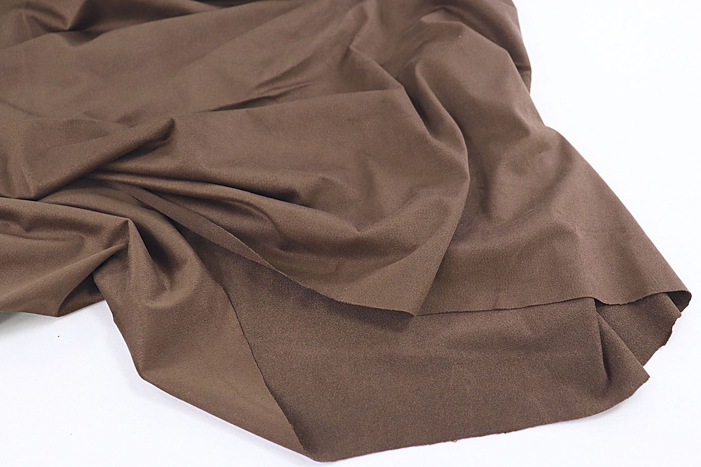 Замша стрейч тонкая/темно-коричневый 3552-PY/C#6