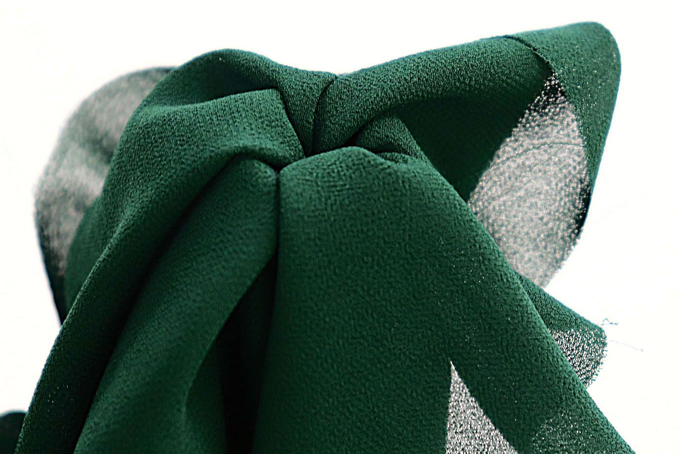 Шифон креп/изумрудный SSR-861/C#3 (DT17495)