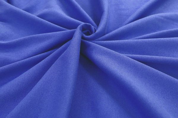 Трикотаж "Рибана"/синий 0231/C#синий 18-3949TPX