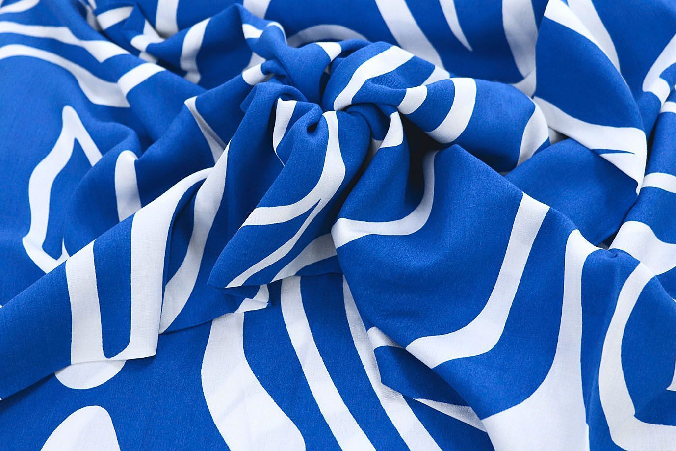 Штапель принт/бело-синий 1374-PY/D#9/C#6