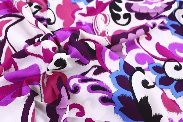 Штапель принт/сине-фиолетовый на белом 1382-PY/D#6/C#1