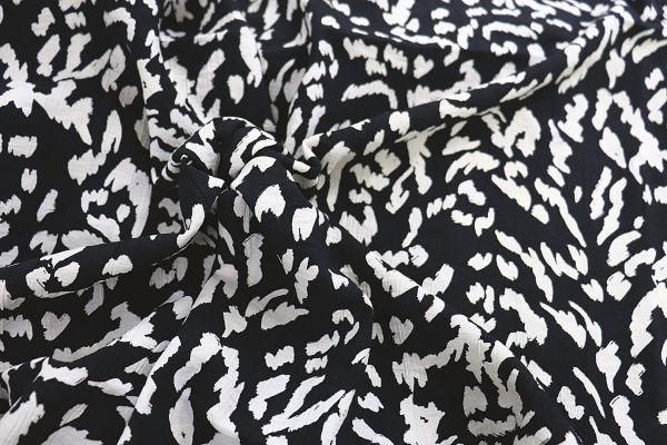 Лен N/R принт/черно-белый 3891-PY/D#2/C#1