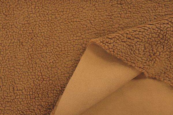 Дубляж мех "Кёрли"/оранжево-коричневый 3555Z-PY/C#3