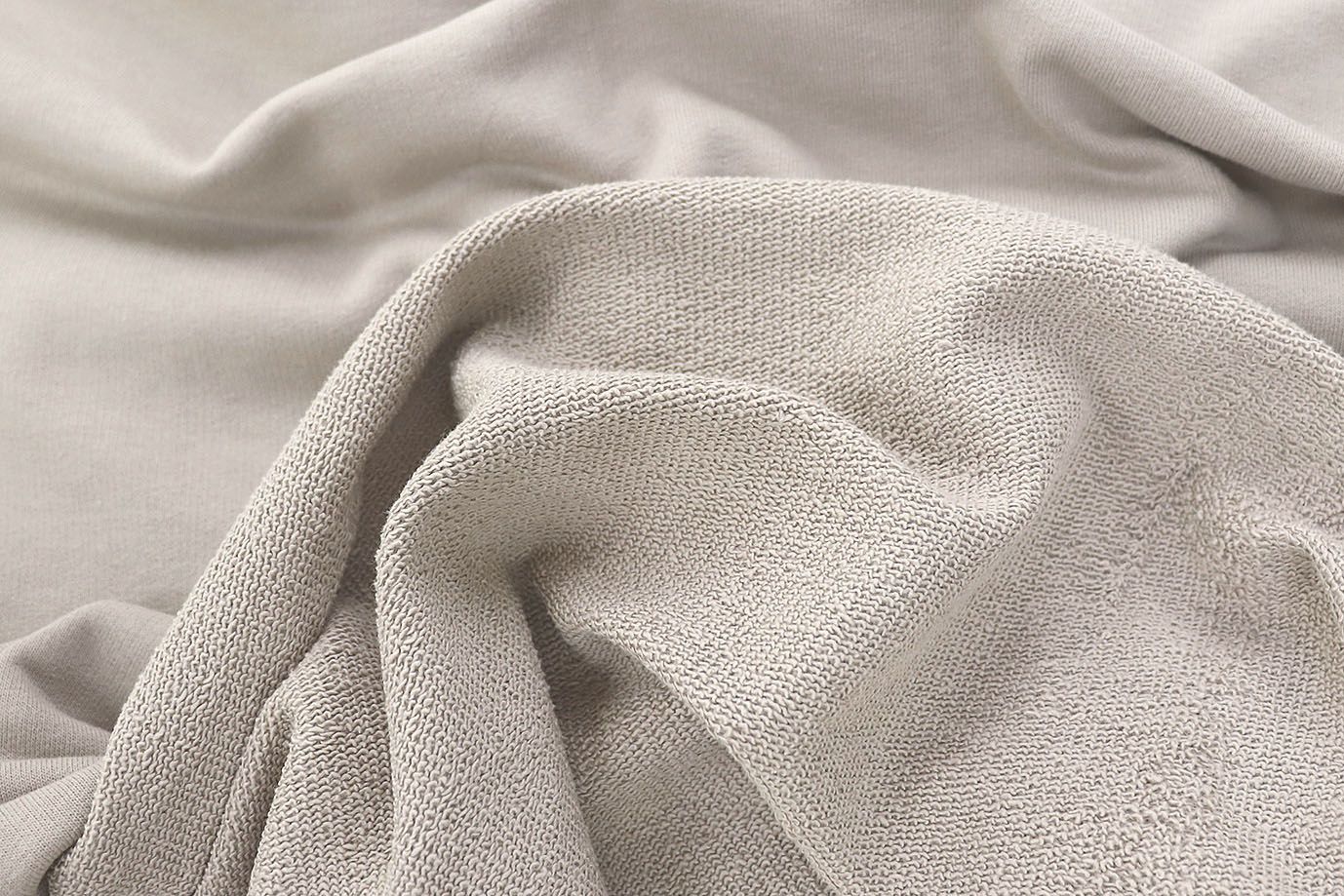 Трикотаж футер 3х нитка с петлей/серо-бежевый 0363/D#петля/C#серо-бежевый 14-0000TPX