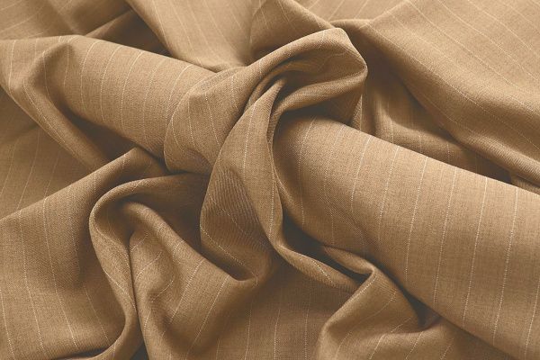 Костюмная ткань/полоска белая на бронзовом 4168-PY/C#12