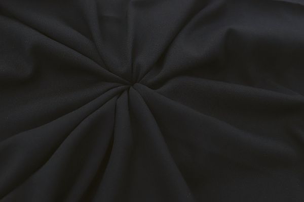 Штапель твил стрейч/черный VT-10898/C#4