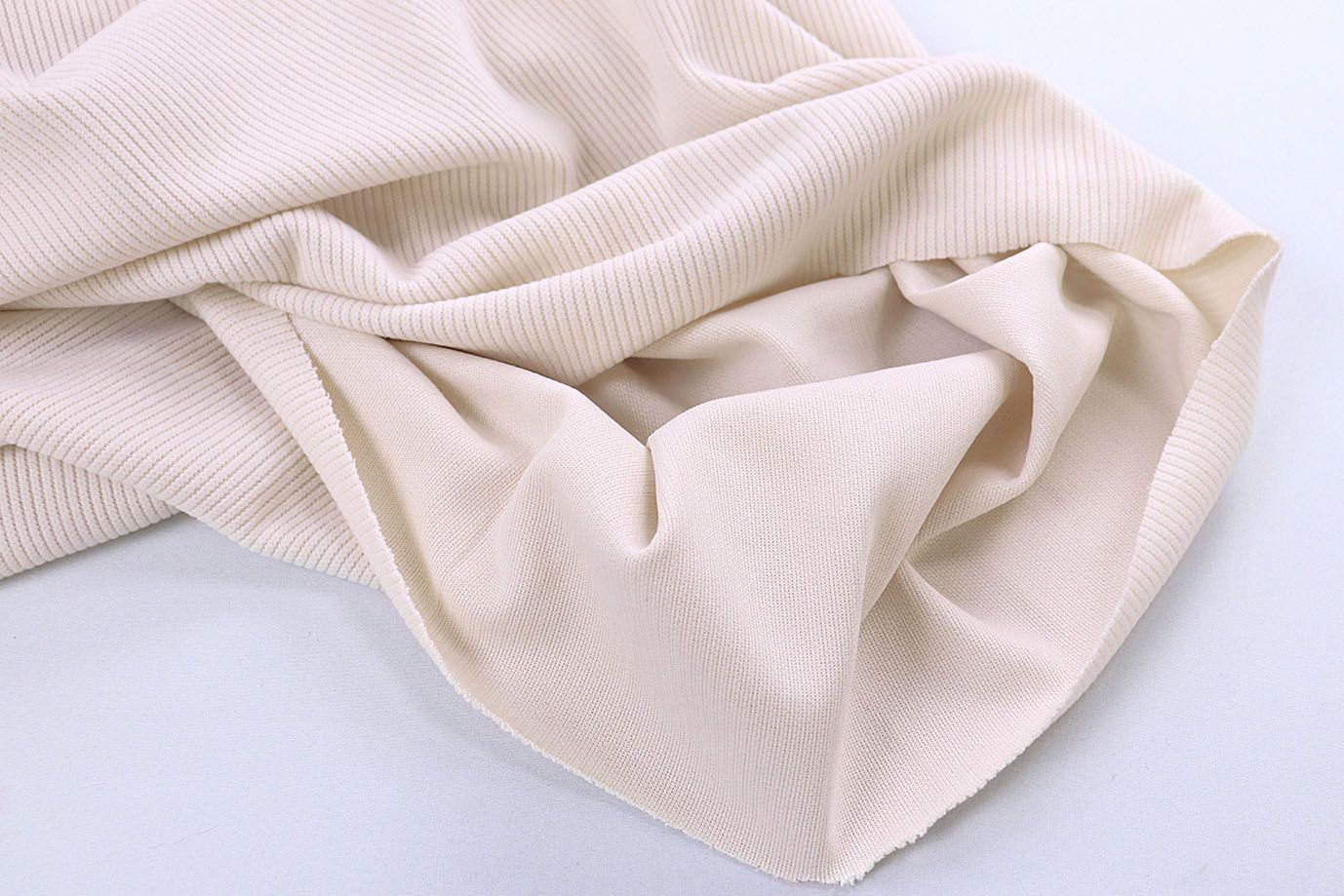 Трикотаж вельвет/кремовый 1416-PY/C#1