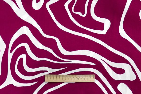 Штапель принт/бело-вишневый 1374-PY/D#9/C#2