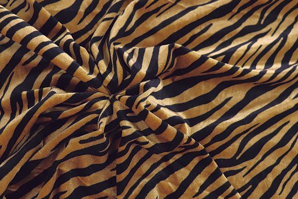 Велюр принт/зебра черно-желтая 3549-PY/D#1/C#1