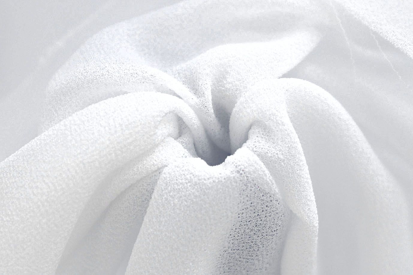 Шифон "Сахар" креп/молочный SSR-825/C#2