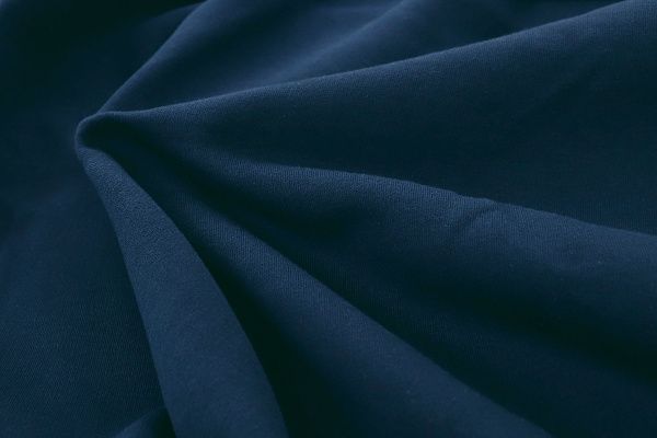 Трикотаж футер 3х нитка с начесом/темно-синий 0363/D#начес/C#т.синий