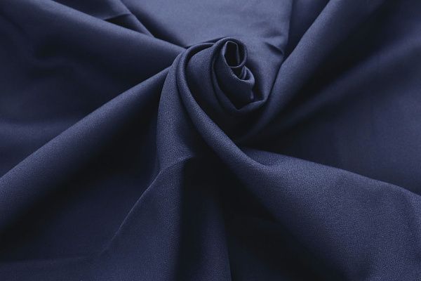 Костюмная ткань "Барби" стрейч/темно-синий 4053-PY/C#4