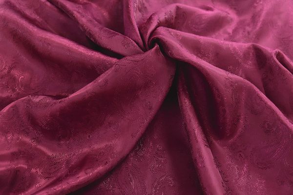 Подкладочная ткань жаккард/бордовый 7249/C#26