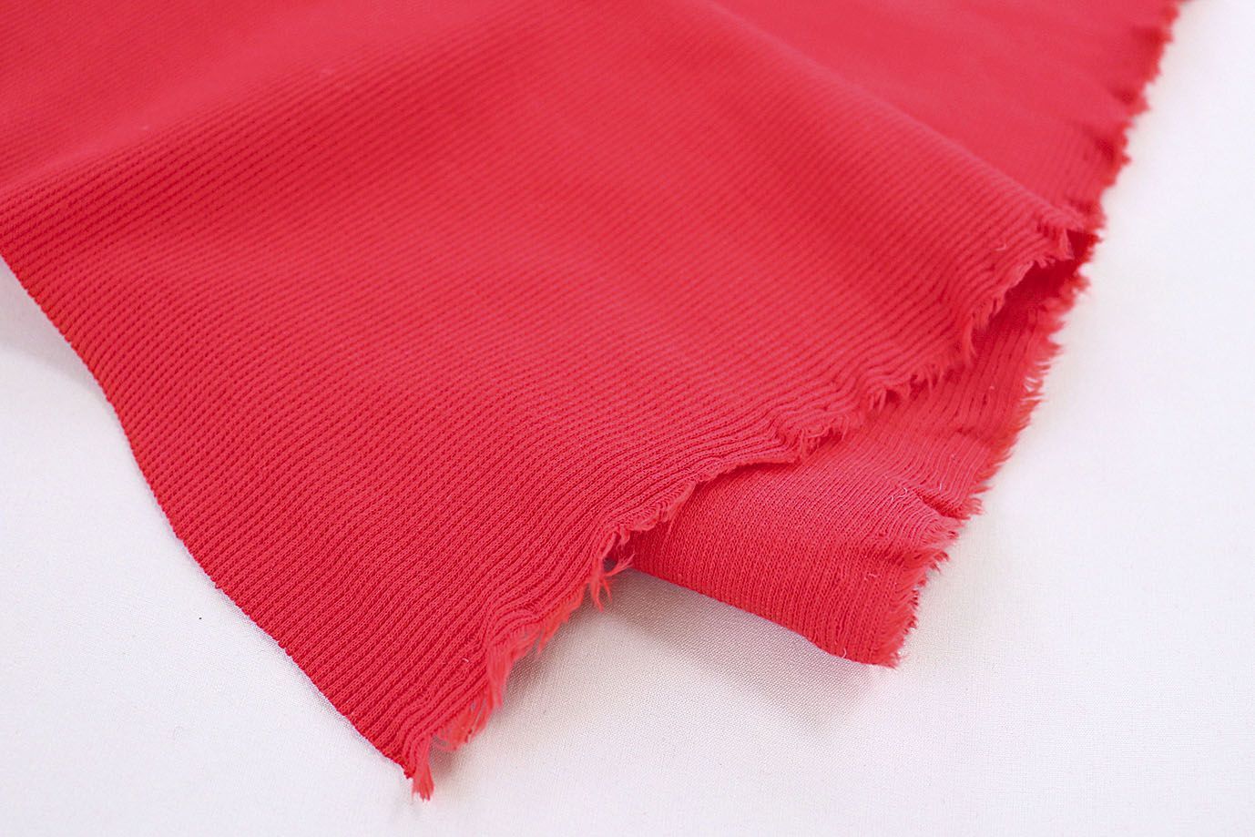 Трикотаж "Рибана"/красный 0231/C#красный 18-1660TPX