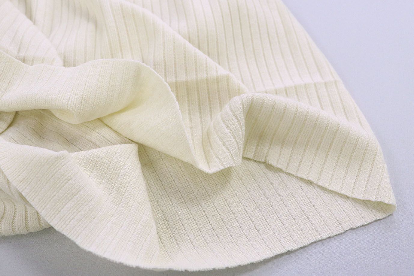 Трикотаж "Лапша"/молочный 3806-PY/C#1