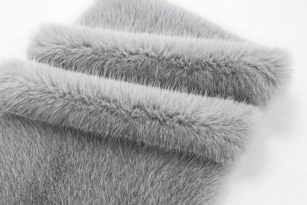 Искусственный мех "Песец" длинноворсовый/серый AP41102/D#289-220070-85/C#G1488