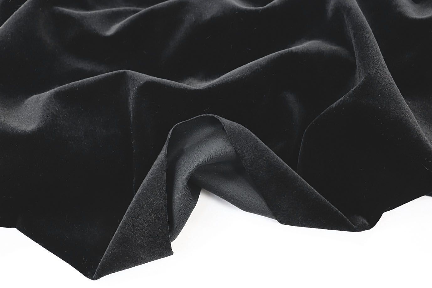 Искусственный мех "Нерпа" стриженная/черный 12435/C#1