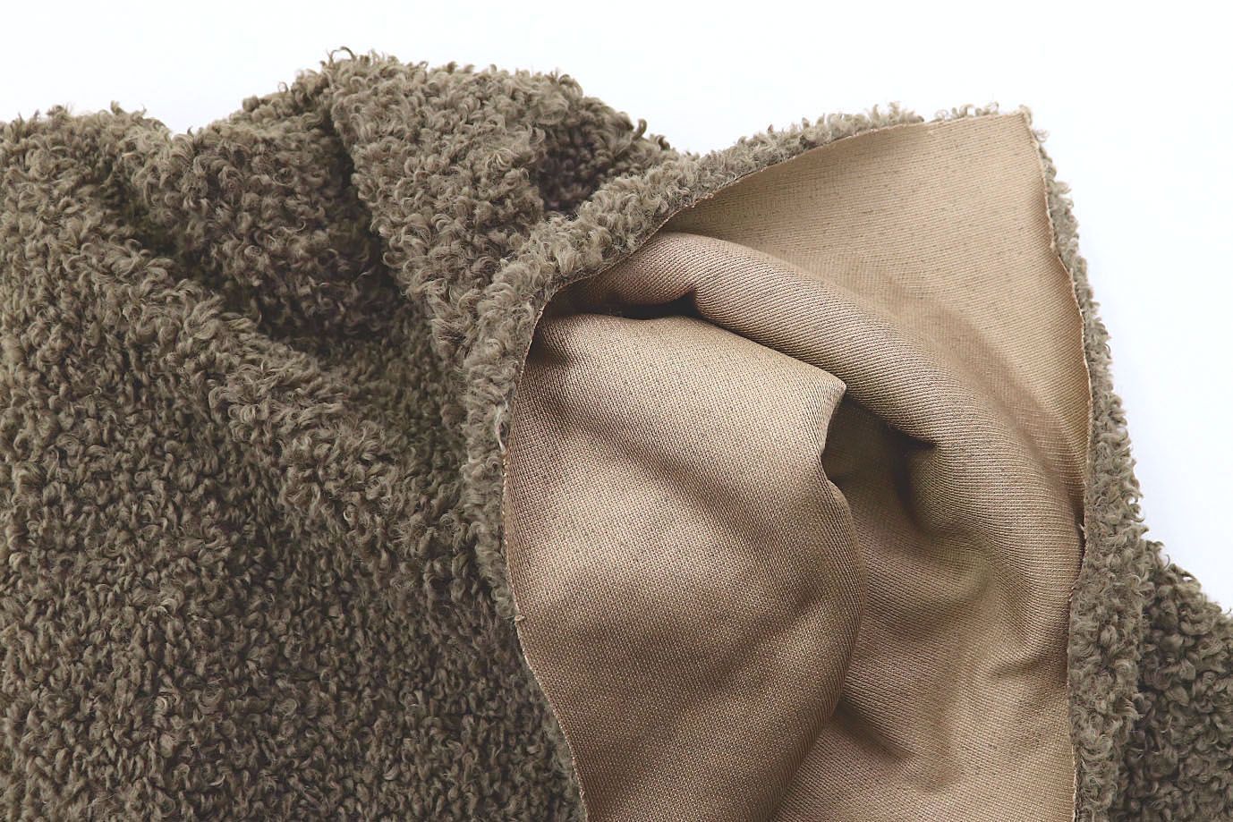 Искусственный мех "Барашек"/темно-коричневый 488-0820/C#2