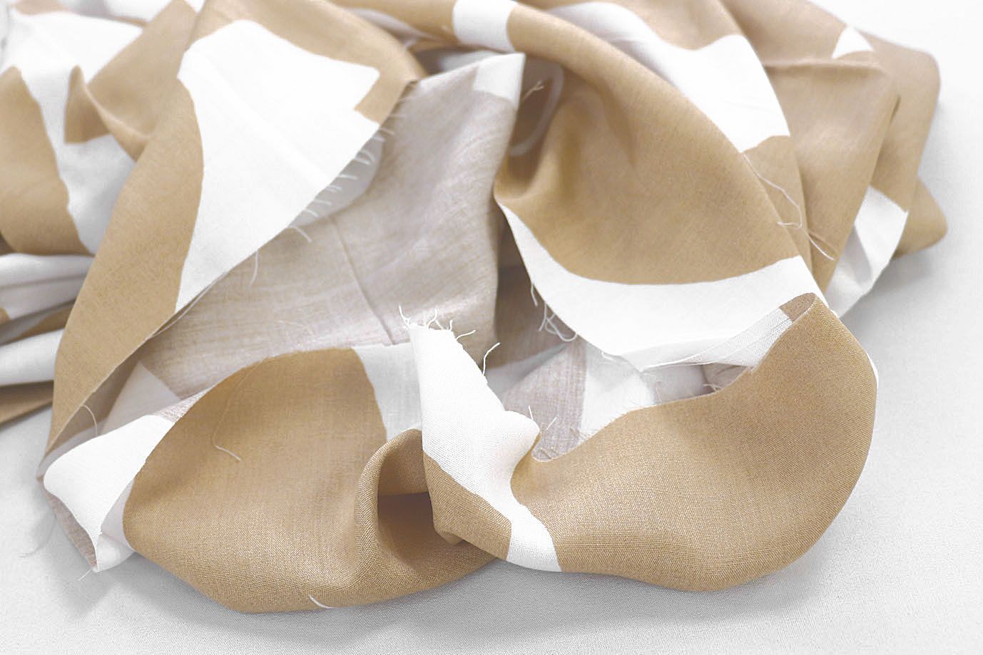 Штапель принт/бело-бежевый 1374-PY/D#8/C#5