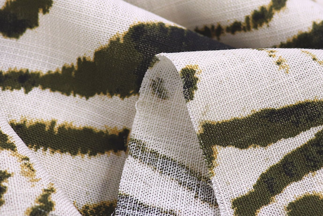 Лен TENCEL принт/зебра черно-коричневая на молочном 3846-PY/D#3/C#1