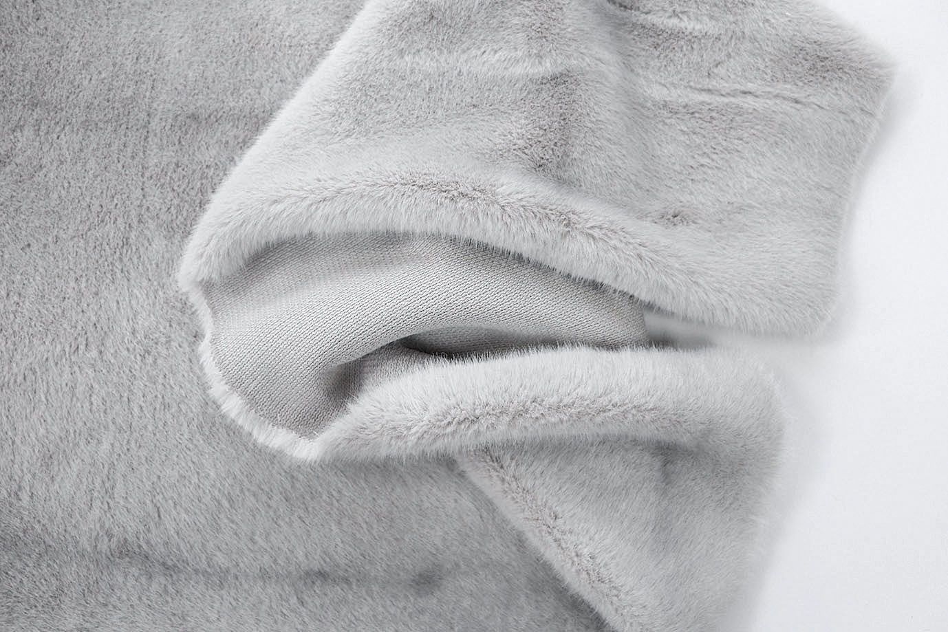 Искусственный мех "Норка-крестовка"/серый AP230226017/D#1365-8867/C#9079