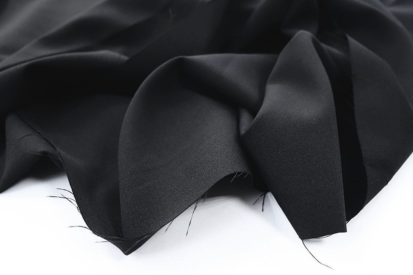 Костюмная ткань "Лиза"/черный 12241/C#2