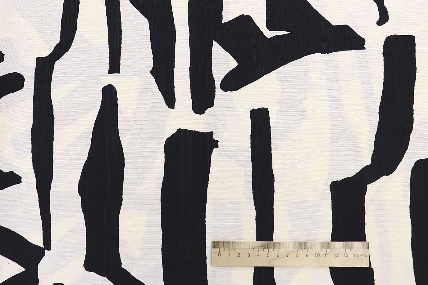 Лен стрейч принт/черный на молочном 3788-PY/D#2/C#6