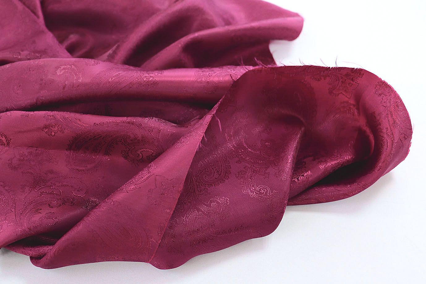 Подкладочная ткань жаккард/бордовый 7249/C#26