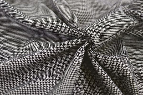 Трикотаж жаккард принт/черно-белый 22323/C#1