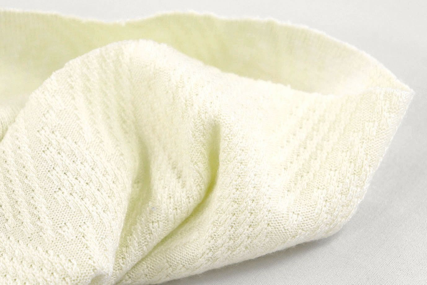 Трикотаж "Косичка" жаккард/сливочный VT-11762/C#2