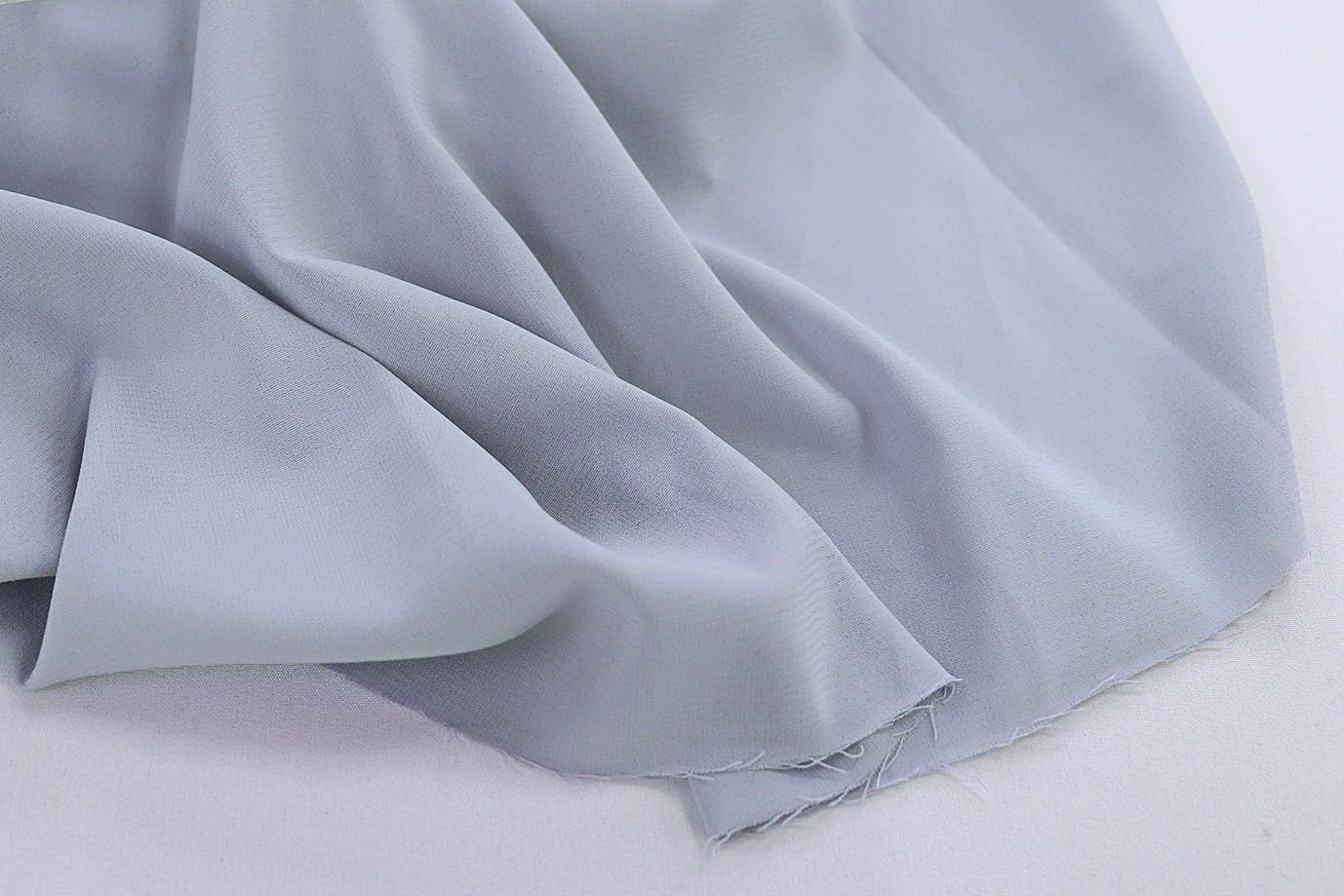 Шифон стрейч/голубой SSR-823/C#7