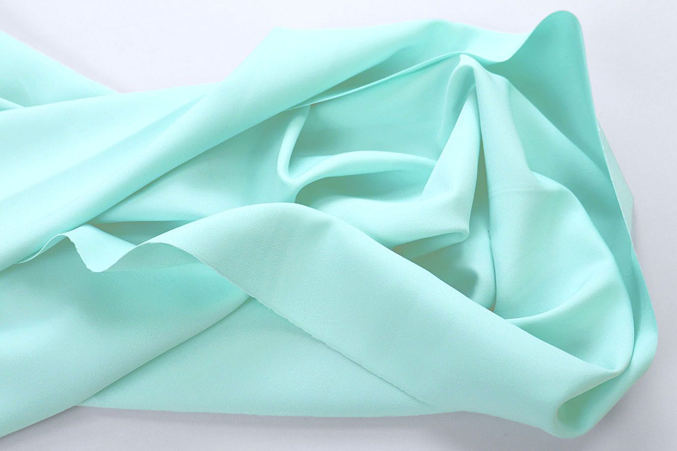 Костюмная ткань "Барби" стрейч/светло-изумрудный 4147-PY/C#6