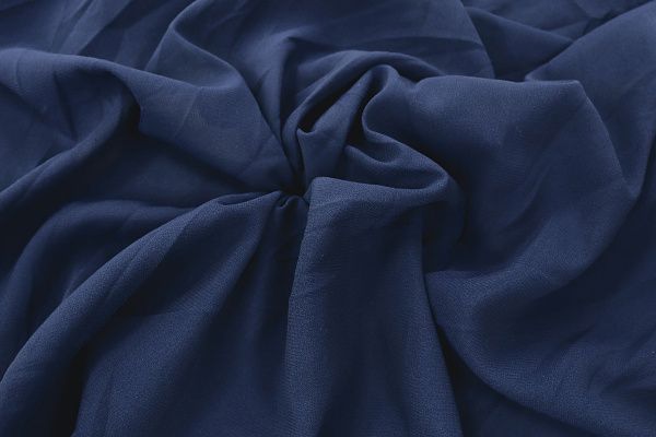 Шифон стрейч/темно-синий 673-PG/C#7