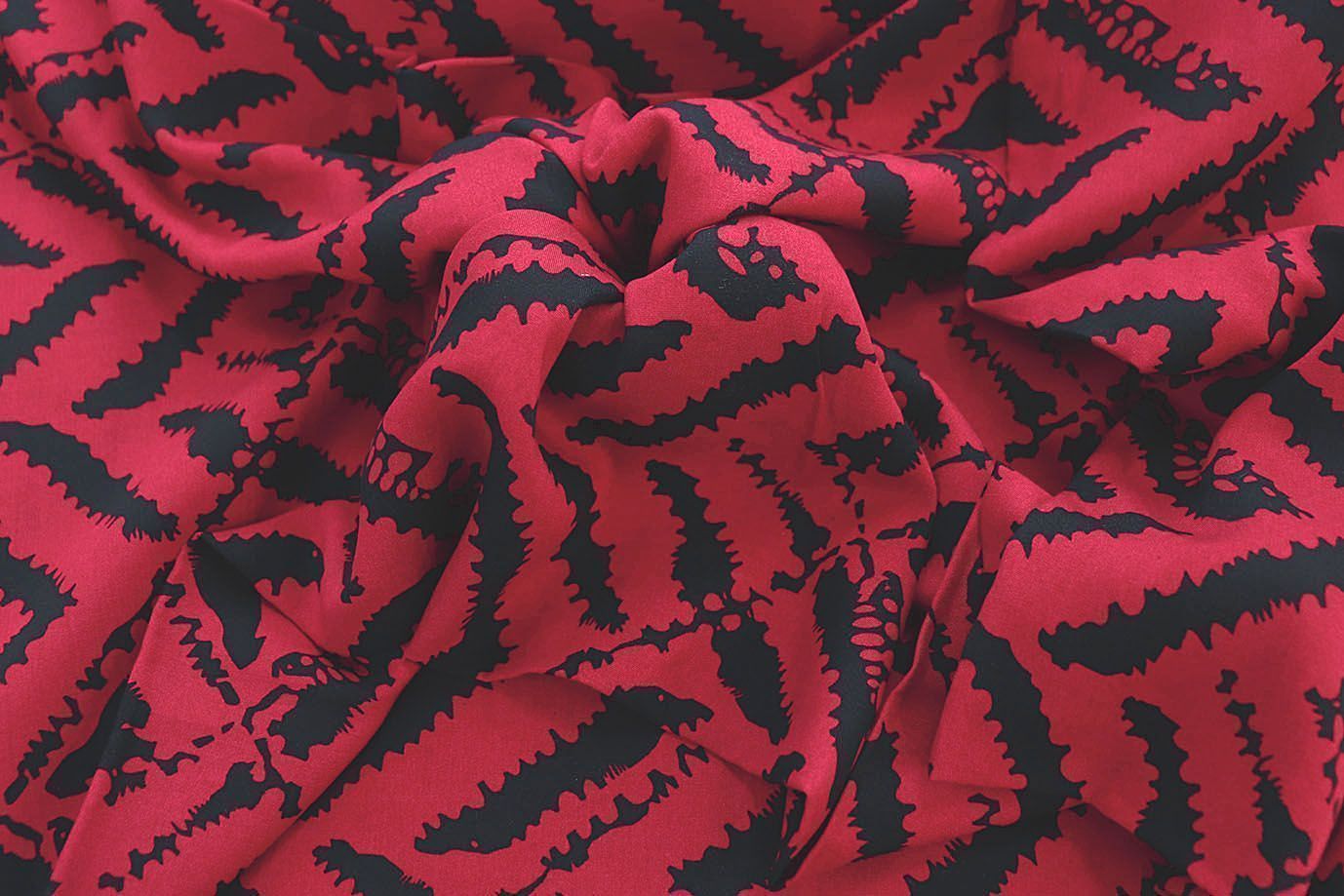 Штапель принт/черно-красный 1374-PY/D#45/C#1