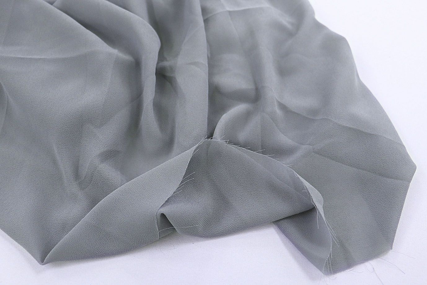 Шифон "Сахар" креп/серый SSR-832/C#7 (16974)