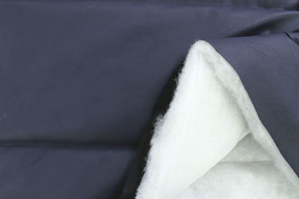 Ткань простеганная "Полоска" P51/темно-синий 3721/7+CC300