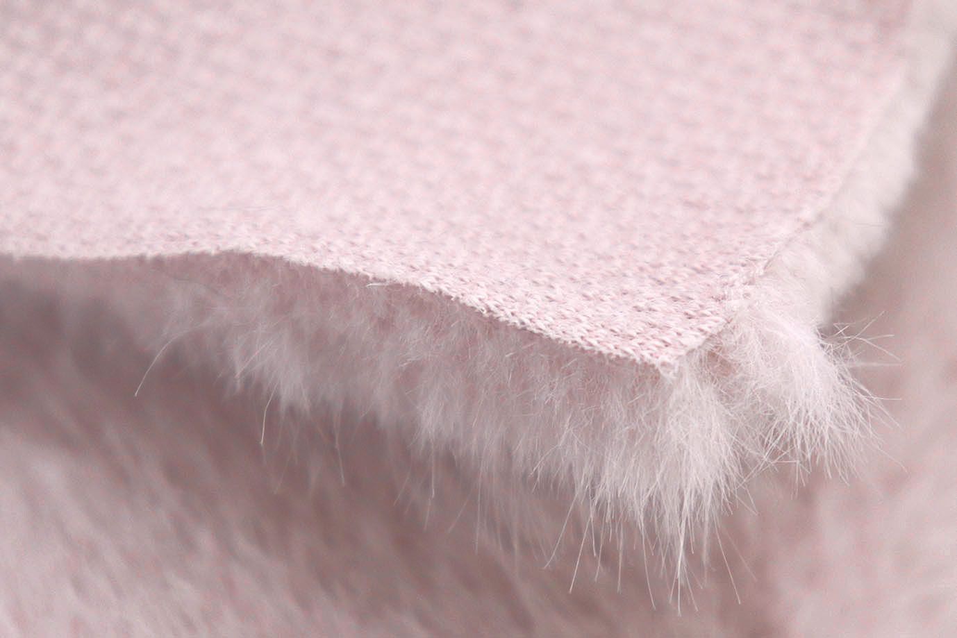 Искусственный мех "Норка"/бледно-розовый AP50323/D#289-230215/C#E477
