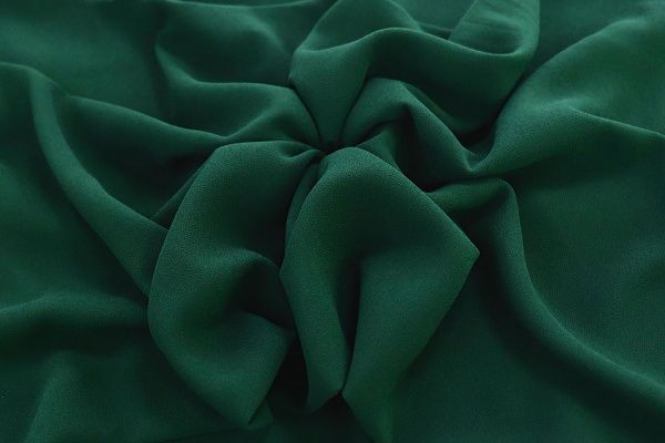 Шифон креп/изумрудный SSR-861/C#3 (DT17495)