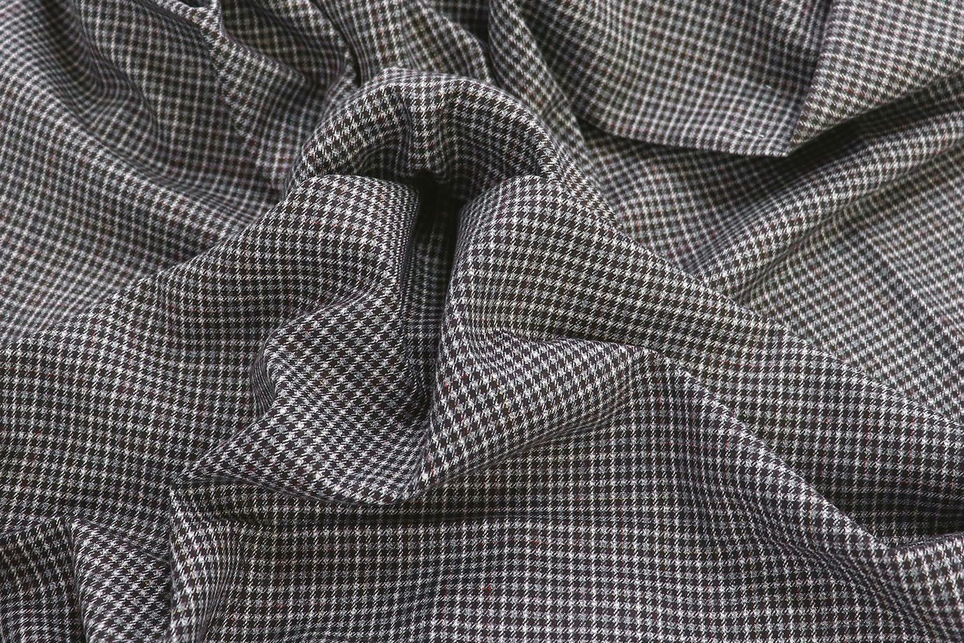 Костюмная ткань жаккард/клетка черная 3292-22-PY/D#B13300/C#3