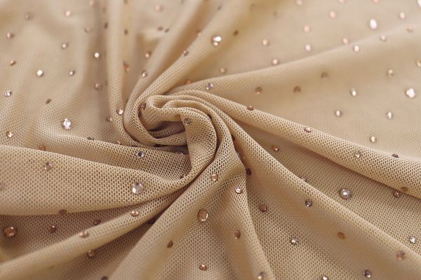 Сетка со стразами/бежевый 3783-PY/C#2