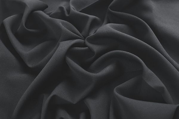 Костюмная ткань "Барби" стрейч/черный 4210-PY/C#3