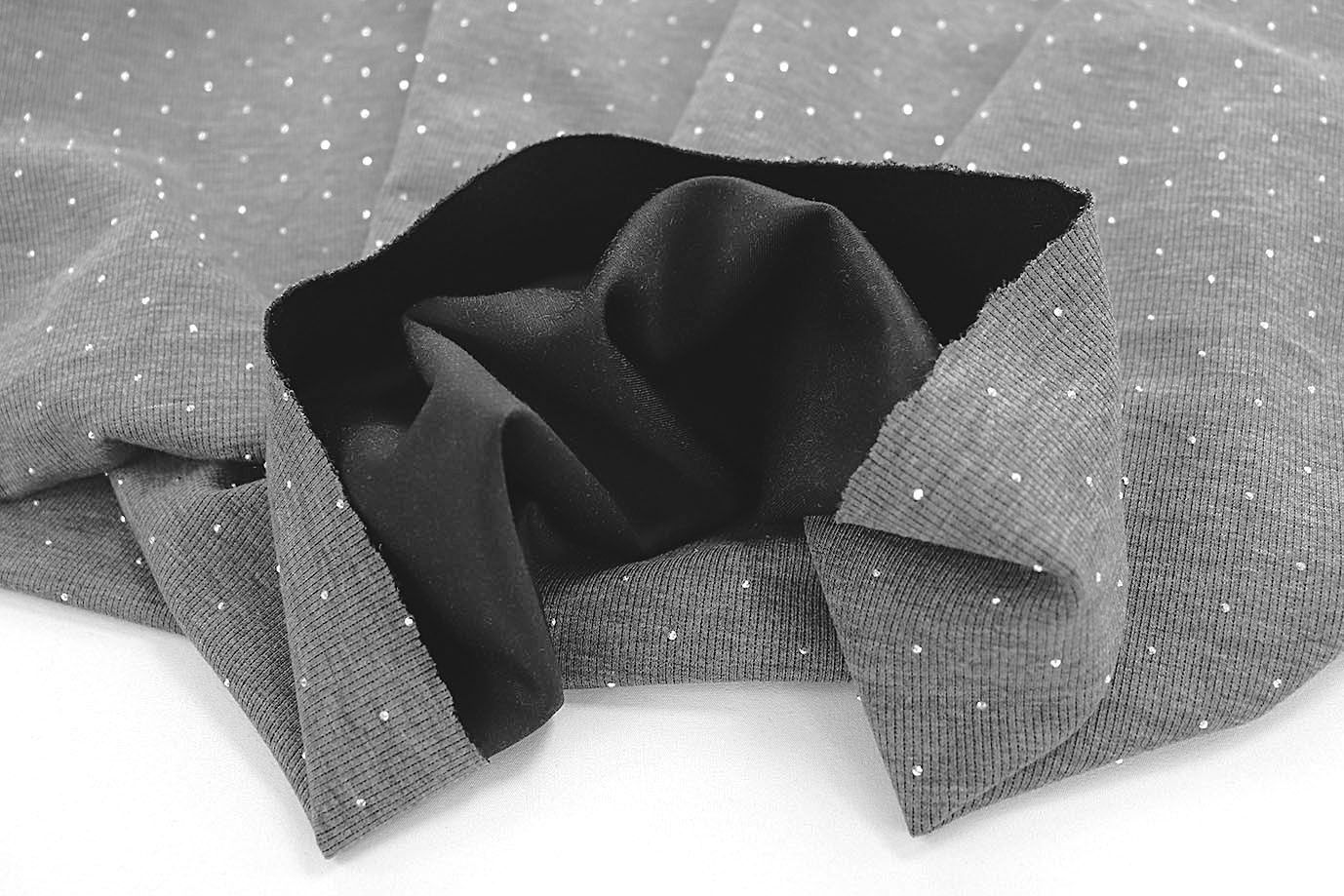 Трикотаж со стразами/серый VT-11805A/C#1