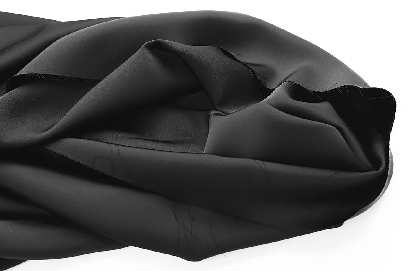 Шелк "Армани" двусторонний/черный 1468-PY/C#16