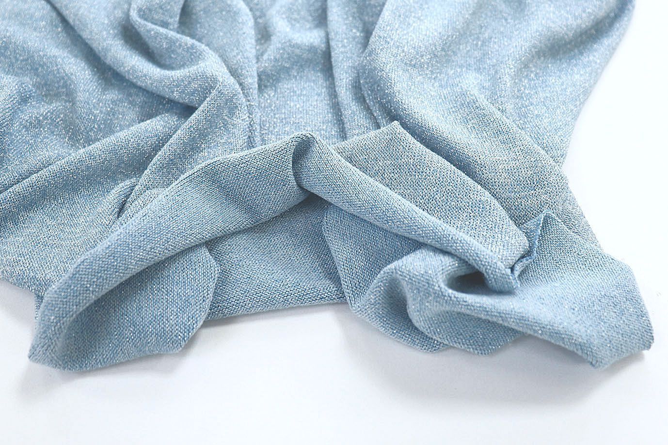 Трикотаж с люрексом/серо-голубой 2025/C#5 (9620)