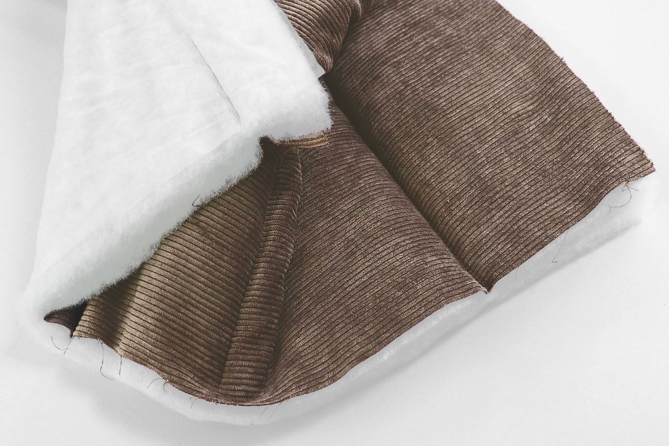 Ткань простеганная "Полоска"/коричневый P51 3734/5+CC300