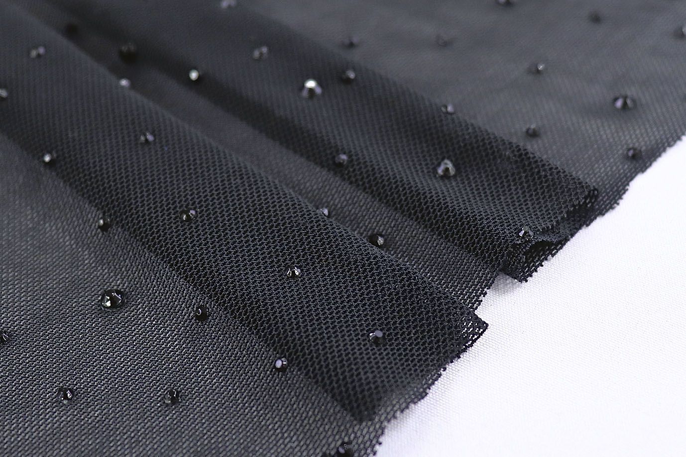 Сетка со стразами/черный 3783-PY/C#4