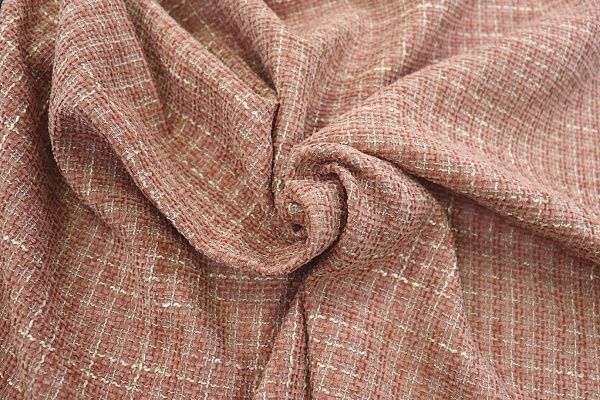 Костюмная ткань "Шанель" с люрексом/персиковый AP230226023/D#777-73-82107/C#7