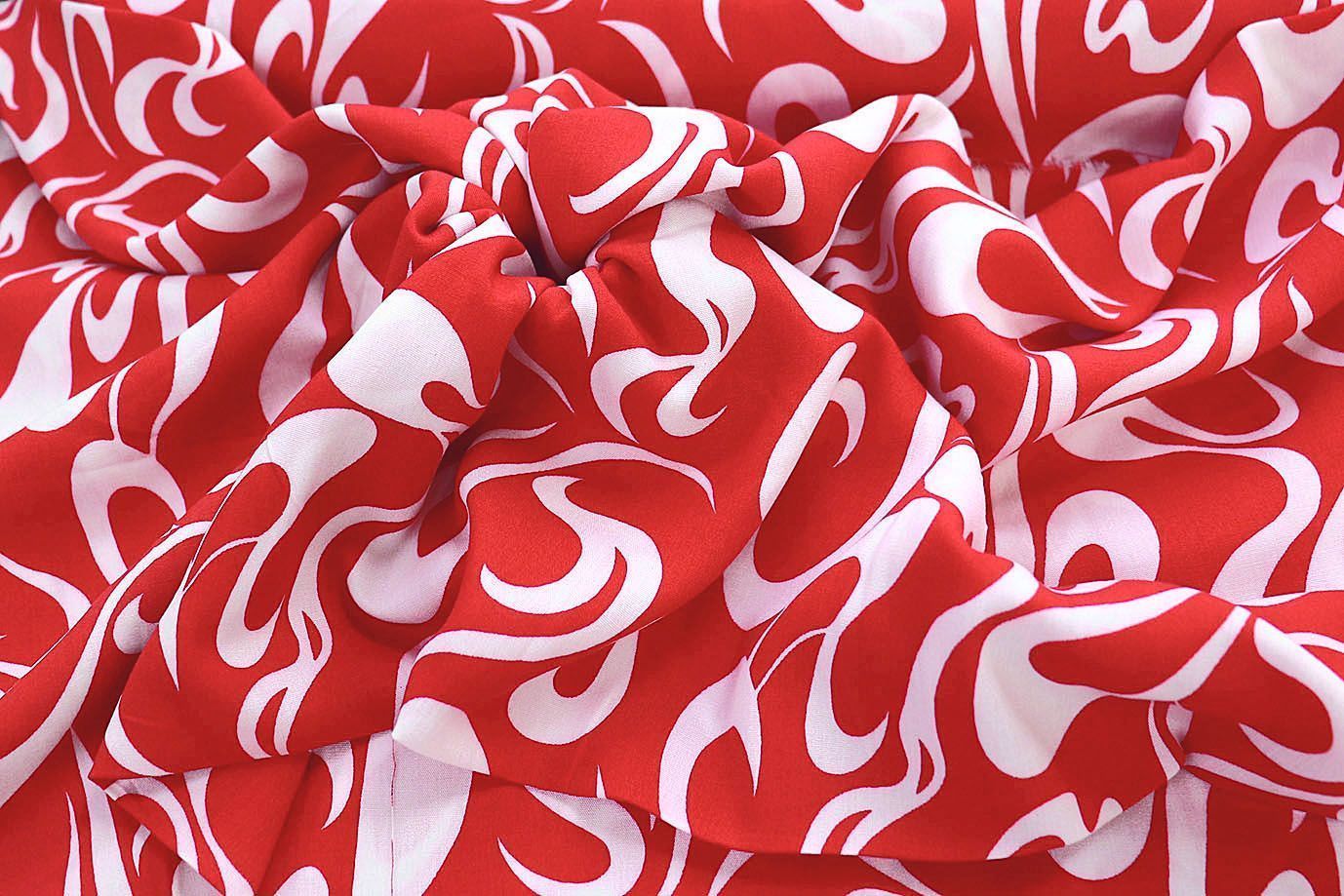 Штапель принт/бело-красный 1374-PY/D#24/C#7